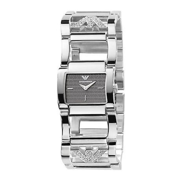 💎EMPORIO ARMANI 💎women’s bracelet watch with mineral crystals . - Picture 1 of 15